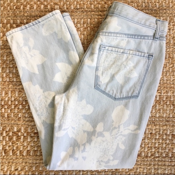 J Brand Wynn’s Floral cropped straight jean - Picture 4 of 12